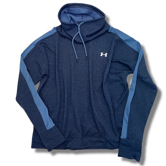 Under Armour Blue Cowl Neck Long Sleeve Pullover Size XL - Picture 7 of 7